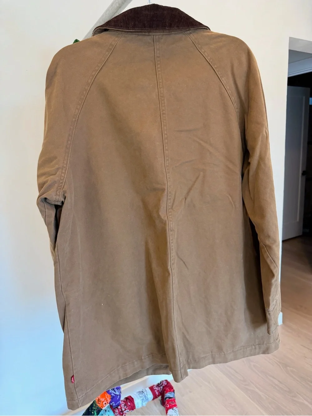 Levi's Brown Canvas Field Jacket with Dark Brown Corduroy Collar